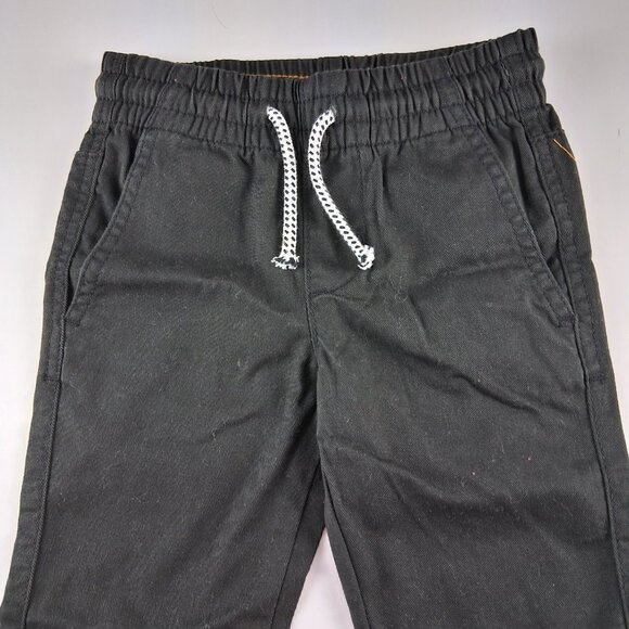 H&M Pull-On Cotton Twill Joggers Pants Boys Size 2T Black Drawstring Pockets - Picture 2 of 6